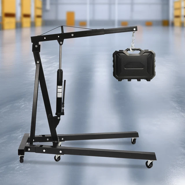 Niveleur De Palan Moteur Robuste 4000 Lbs (2 Tonnes) - Pour Grue D'atelier, Rouge, Dimensions 53x20x5 Cm