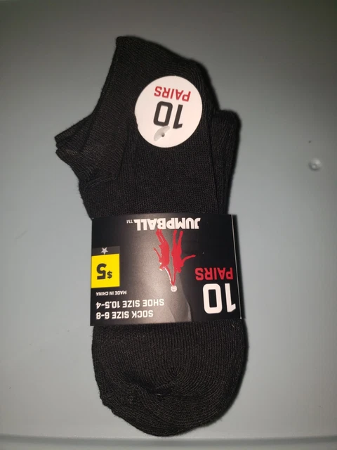 Boys Jump Ball Ankle Socks 10.5-4 New 10 pair
