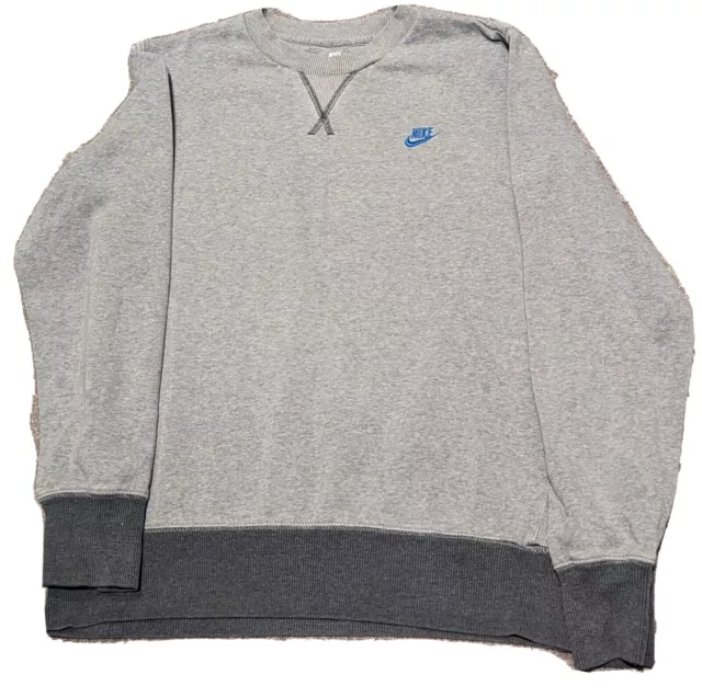 Nike Men's Sweatshirt - Grey, Size M