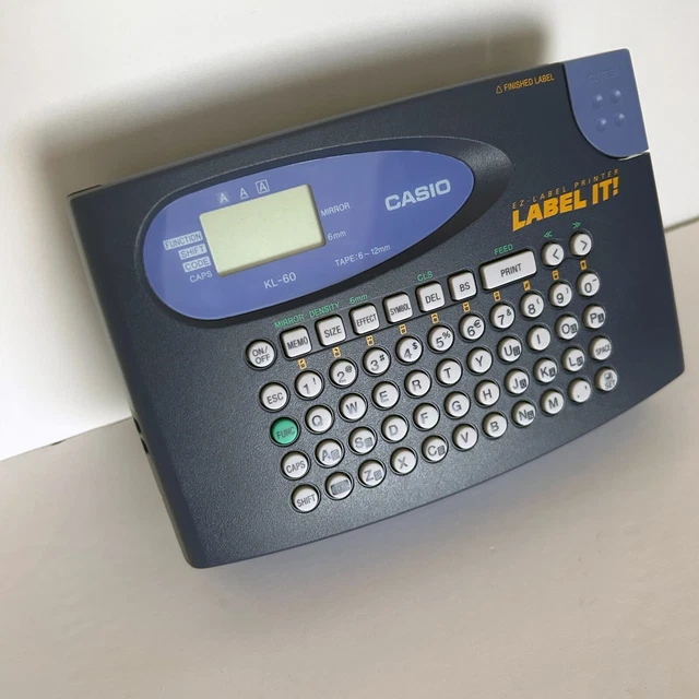CASIO LABEL IT! KL60L EZ Label Printer Labeler, Label Maker Works