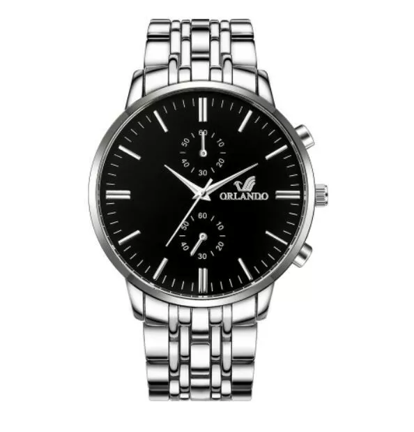 Men's Wrist Watch Top Brand Luxury Orlando Fashion Quartz Watches Free Gift Box