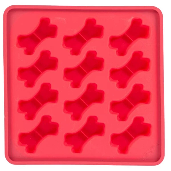 Molde para hacer golosinas de silicona enmarcado para perro Messy Mutts 10 pulgadas X 10 pulgadas sandía