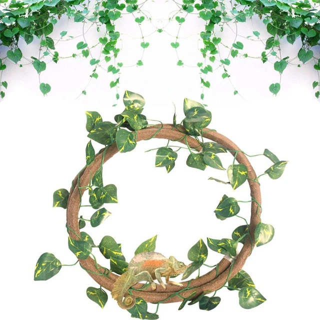 Reptile Vines Artificial Climber Jungle Forest Bend Pet Habitat Decor