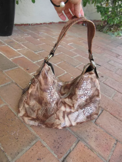 Lovely Silvano Biagini - Made In Italy Python snakeskin Hand Bag Tote