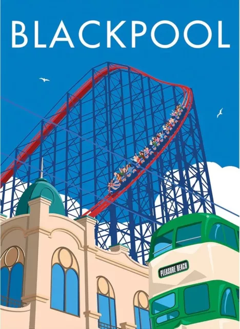 Blackpool The Big Un Acier Réfrigérateur Aimant (Se )