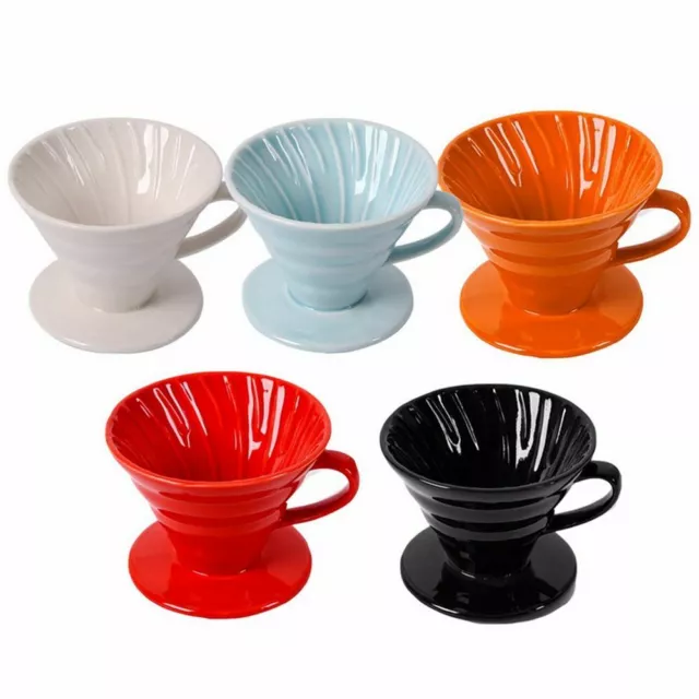 Coffee Dripper Ceramic Coffee Drip Filter Cup Pour Over Coffee Maker AU