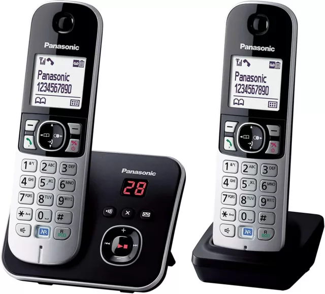 PANASONIC DECT Digital Cordless Phone with Answering Machine &Twin-Pack Handsets 2