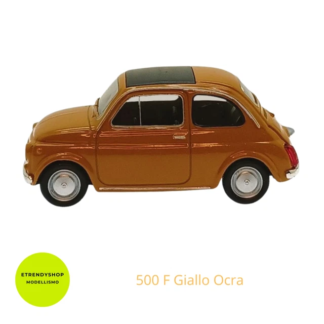 Modèle Réduit Fiat 500C Bleu Welly - Échelle 1:34-1:39 - Portes Ouvrables - Neuf
