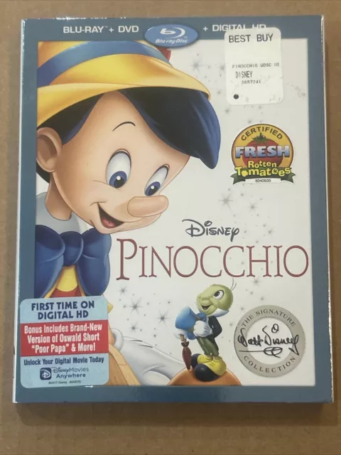 Disney Pinocchio (Blu-Ray + DVD) Slipcover Signature Collection
