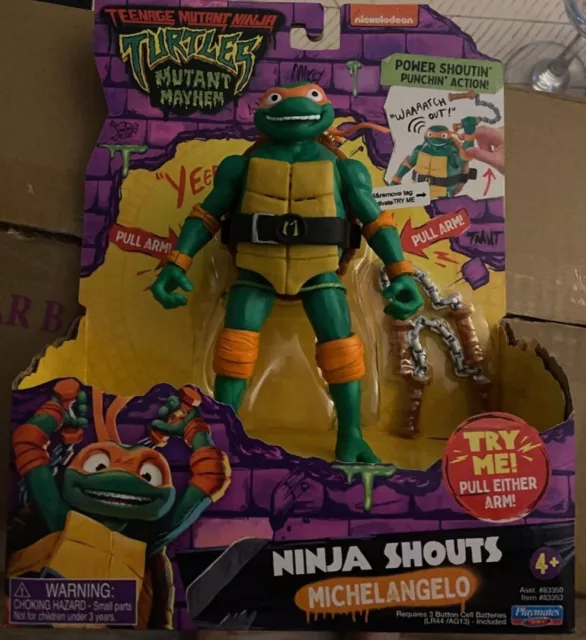 Teenage mutant Ninja turtles mutant mayhem action figure with audio Michelangelo