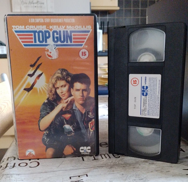 TOP GUN TOM Cruise Kelly Mcgillis (1987 15) PAL VHS Video Tape £3.99