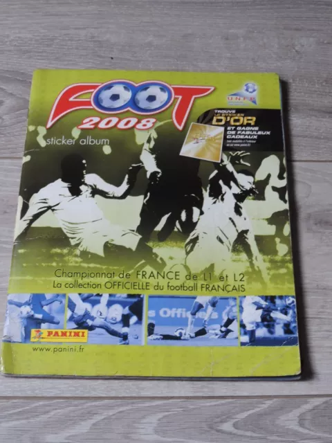Album Panini Championat De France Foot 2008 Incomplet