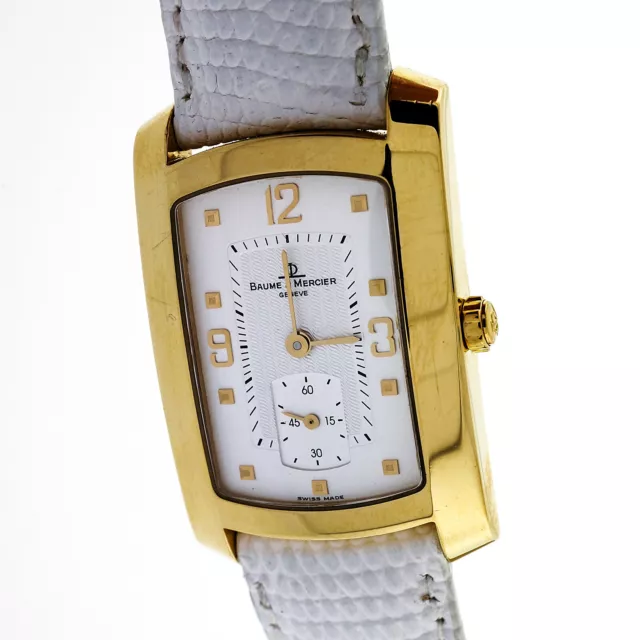 Baume & Mercier 18k Yellow Gold Hampton Milleis Quartz Watch