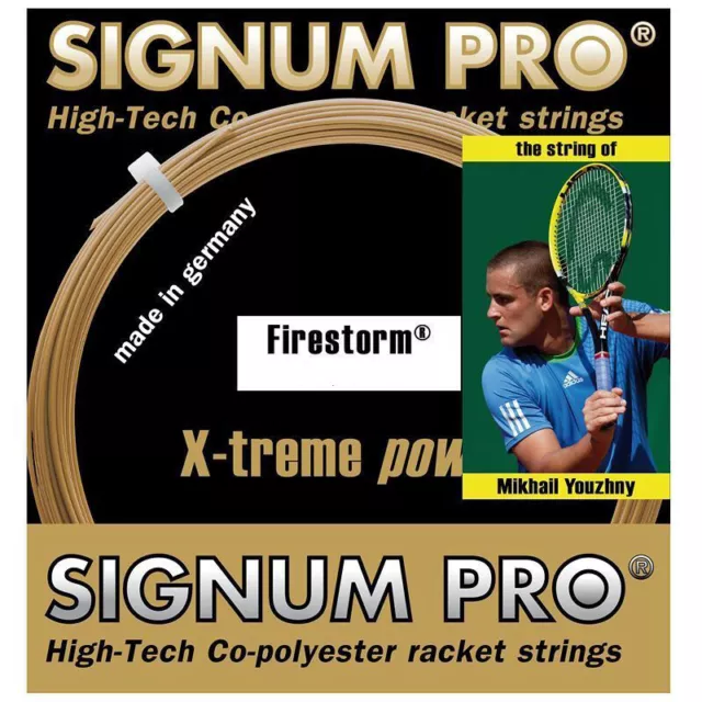 Signum Pro - Firestorm 1.30mm  - Tennis String - Gold Metallic - Set - 12m