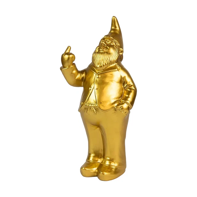 Fisura Gnomo Dorato Salvadanaio Dito Medio