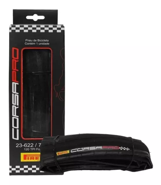 Pirelli Corsa Pro 700X23 - 120 Tpi + Aps Dual Compound Road Bike Tire 1Pcs