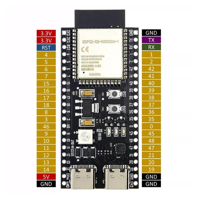 CARTE CENTRALE ESP32S3 avec interfaces PSRAM 2 UART 8 Mo et fonction de ...