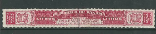 Panamá 1961 Revenue, Para Licores Nacionales (Gato No? R-10) Usado