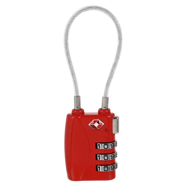 TSA-335 TSA Approved Security Luggage Padlock 3-Digit Combination Password Lock