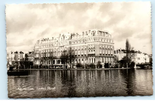 Amsterdam Amstel Hotel Vintage Photo Postcard E64