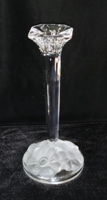 NACHTMANN Crystal Candle Holder German with Frosted Flower Bases