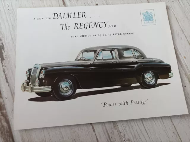 Prospectus / brochure DAIMLER Regency Mk II 1955