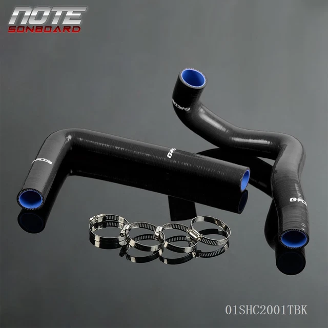 Silicone Hose Clamps Kit Black Fit For Supra Jza80 2Jz-Gte Turbo Non Vvti 93-98