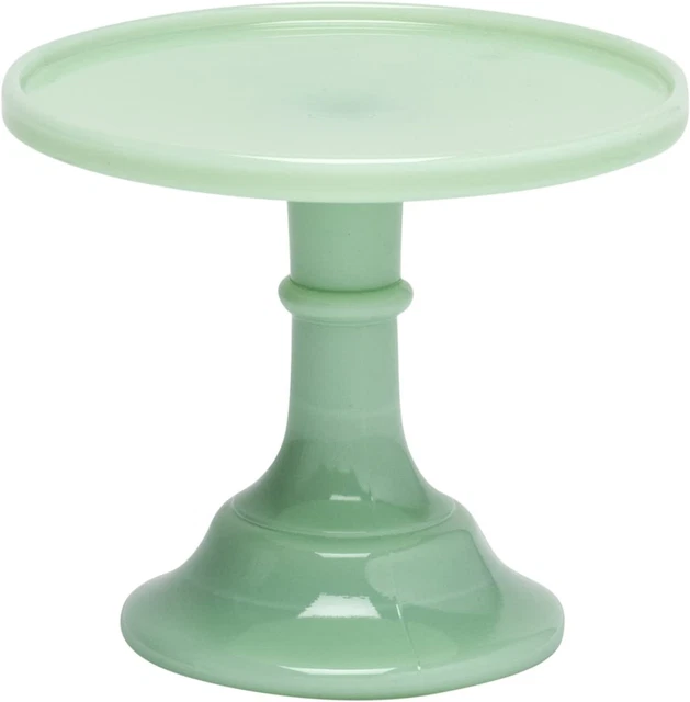Jadeite 6" Glass Cake Stand - By Mosser Glass