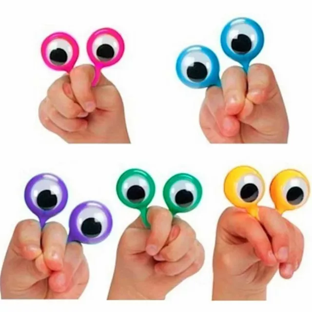 Rings Kids Gift Eye Finger Puppets Wiggle Eyes Toy Eyes Ring Finger Cool Toys