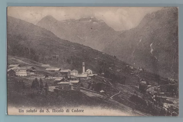 CR3601 Cart. Regionali: S.Nicolò di Cadore - Panorama - viagg. 1917