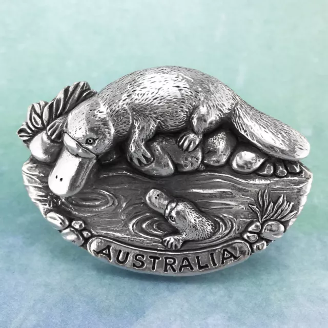 Platypus Souvenir Pewter Fridge Magnet Australiana Gift, Australian Made