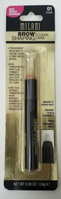 NEW Milani BROW FIX Brow Shaping Kit - 03 Dark+ BONUS Brow Shaping Wax Pencil 3