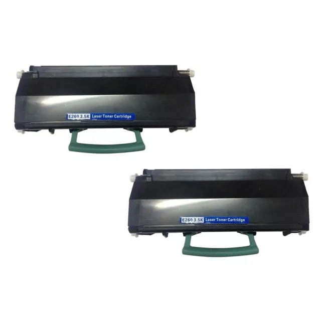 2PK E260A11A Toner Cartridge Compatible for Lexmark E260D E260DN E360D E360DN
