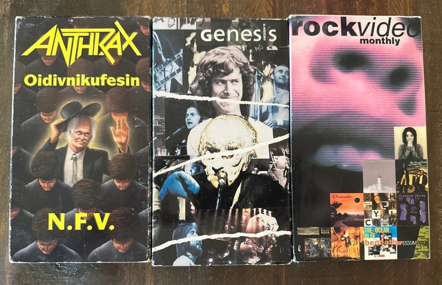 HEAVY METAL ROCK VHS Lot - Anthrax, Genesis, Rock Video Monthly £9.30 ...