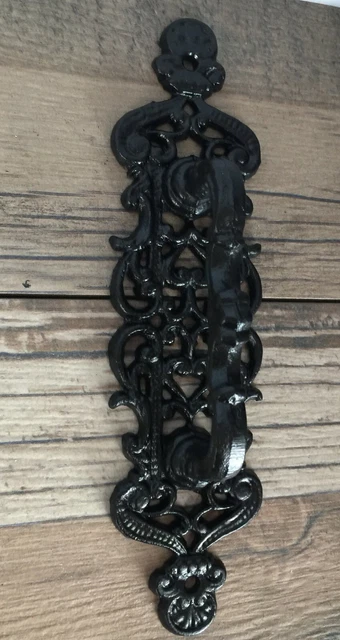 Large Cast Iron Metal Antique-Black Barn Gate Cabinet Handle Barn Door Pull NEW 2