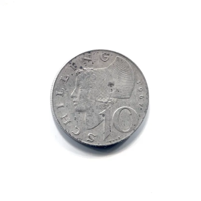 1925 Austria 10 schilling High grade Silver 0.640 coin