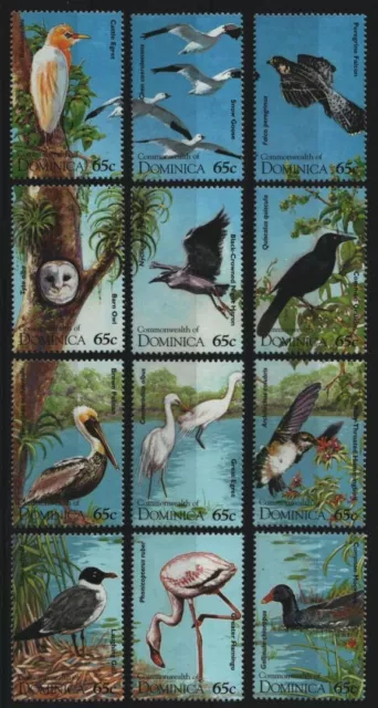 Dominica 1995 - Mi-Nr. 1957-1968 ** - MNH - aus KLB - Vögel / Birds