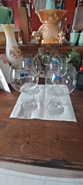 4 of VINTAGE MARQUIS by WATERFORD BALLOON WINE  GOBLET CRYSTAL   8.75”