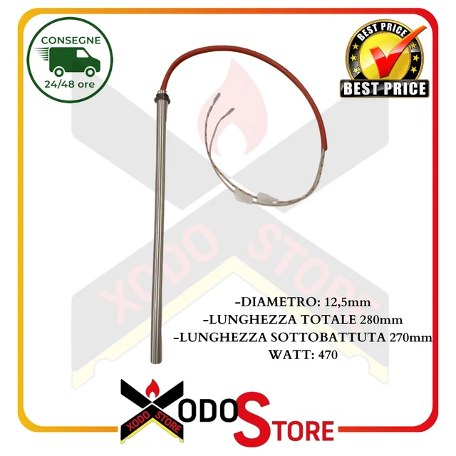 Candeletta Accensione Per Stufe Palazzetti - Resistenza 350W Compatibile - Foto 8