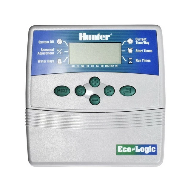 PROGRAMMATORE HUNTER 6 STAZIONI ECO LOGIC ELC 601i-E CENTRALINA IRRIGAZIONE ORTO