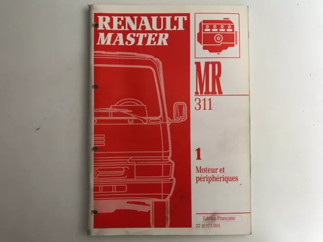 manuel de réparation MR311 n°1 moteur et périphériques renault master 1