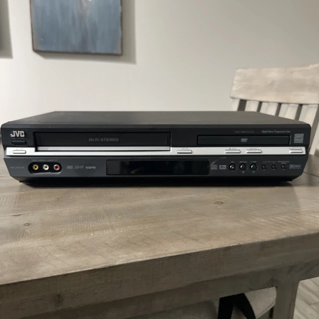 JVC HRXVC28BU DVD VCR VHS Dual Deck Combo Player No Remote TESTED