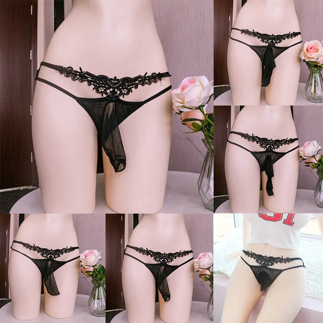 Mens Briefs See Through Sissy Soft Black Breathable Comfortable Knickers