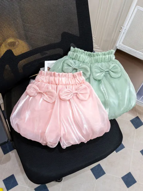 Baby Mädchen Shorts Hot Pants Bloomers Freizeit Windelbezug einfarbig Unterwäsche 3