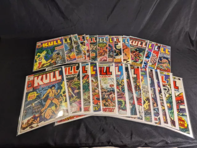 Kull the Conqueror Destroyer 1-29 Complete Marvel Robert E. Howard - Fine to VF!