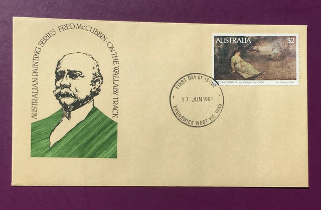 1981 Australian Paintings Series • Fred McCubbin 'On the Wallaby Track' ~ FDC