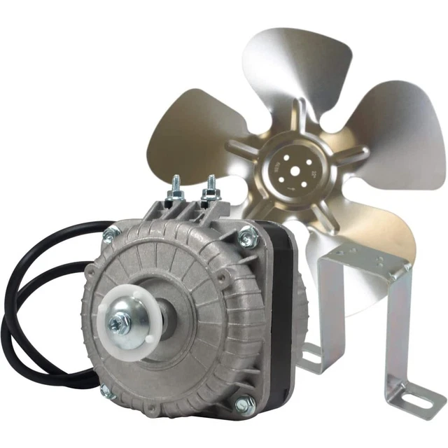 refrigeration condenser motor 5W 115V 60Hz 0.4A 1450rpm includes base and 8in