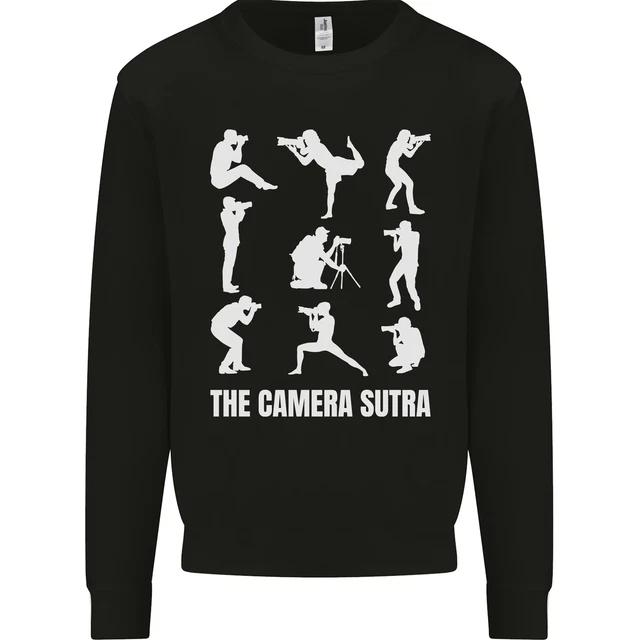 Camera Sutra Funny Photography Photographer Mens Sweatshirt Jumper