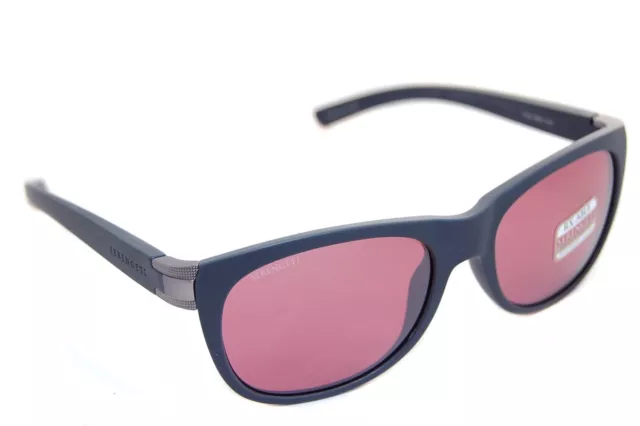 SERENGETI SCALA POLARIZED 8605 Men Square Sunglasses SATIN GREY GUNMETAL SEDONA