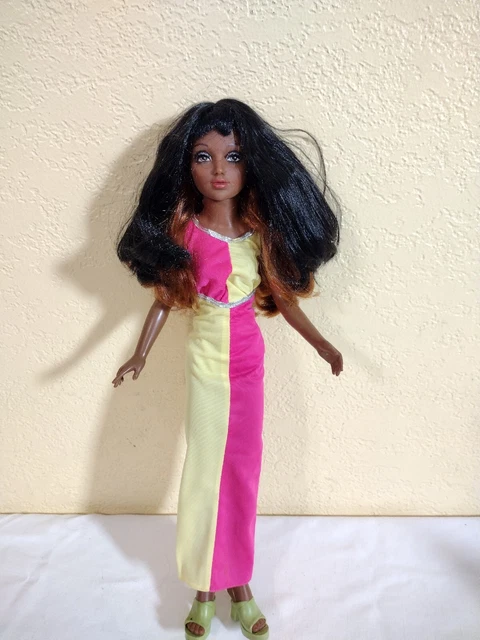 Vintage 1973 Rare Black Ideal Tiffany Taylor 18" Doll In Great Condition!